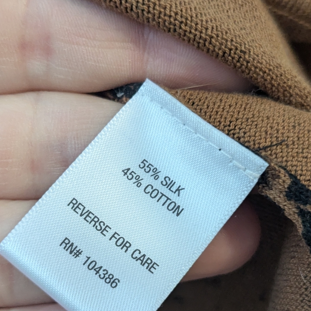 NEW Garnet Hill Silk And Cotton Oversized Sweater - Picture 5 of 8